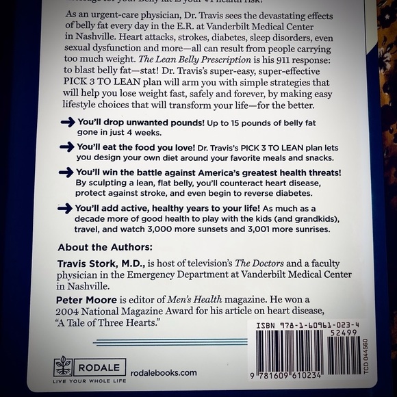 New LEAN Belly Rx Book by Dr. Travis Stork, MD - Picture 4 of 8